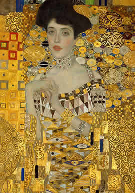 Gustav Klimt  Adele Bloch-Bauer 1907 - Detail
